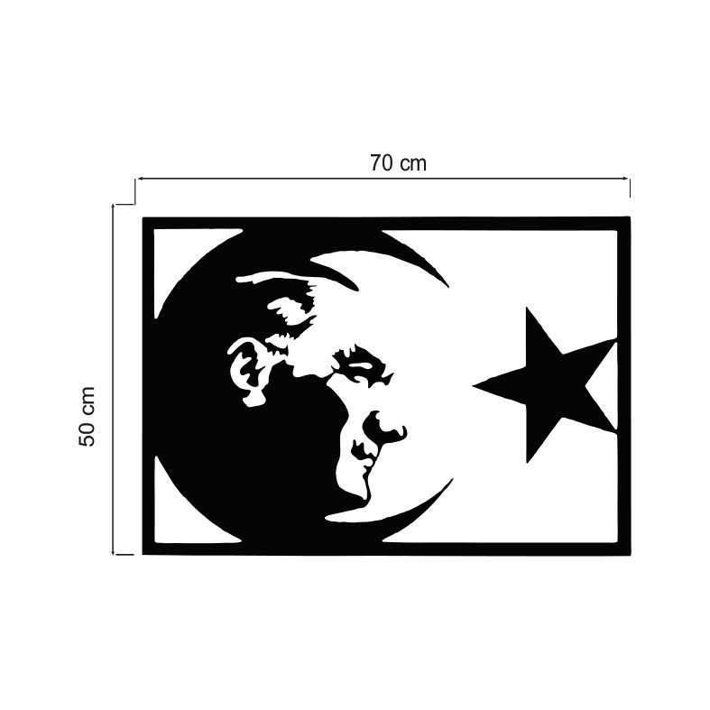 Dekota Duvar Tablosu Atatürk 01 50cmx70cm Fiyatları