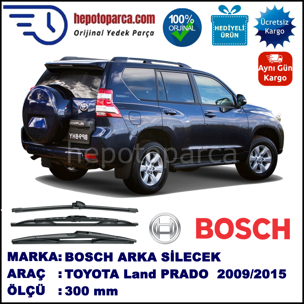 Bosch Yedek Parca Toyota Land Cruiser Prado J15 300 Mm 09 2009 Bosc