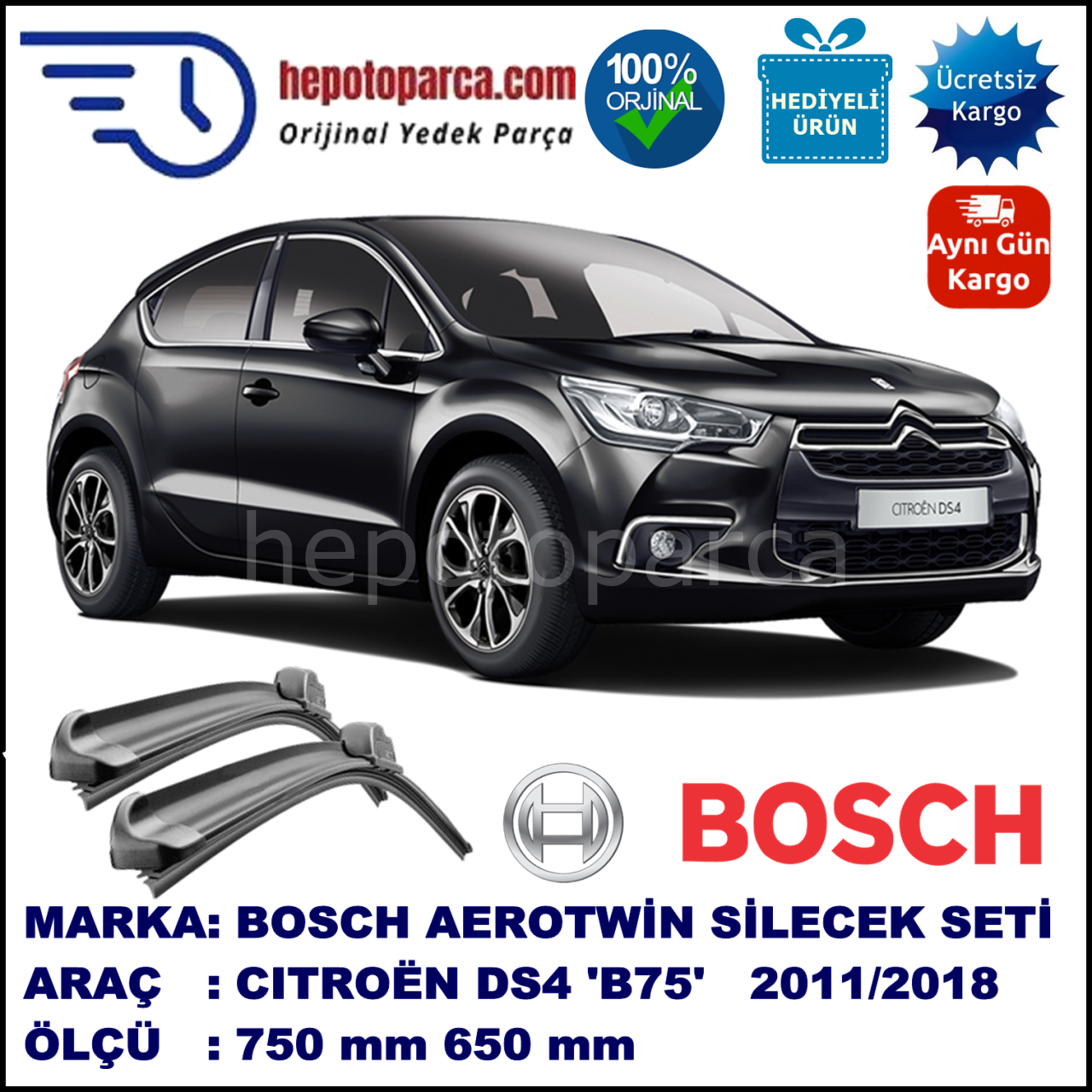 Bosch Citroen Ds4 B75 03 2011 750 650 Mm Bosch Aerotwin