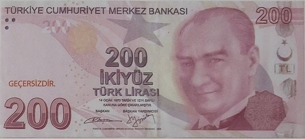 Geçersiz 200 Lira - Fantazi Para