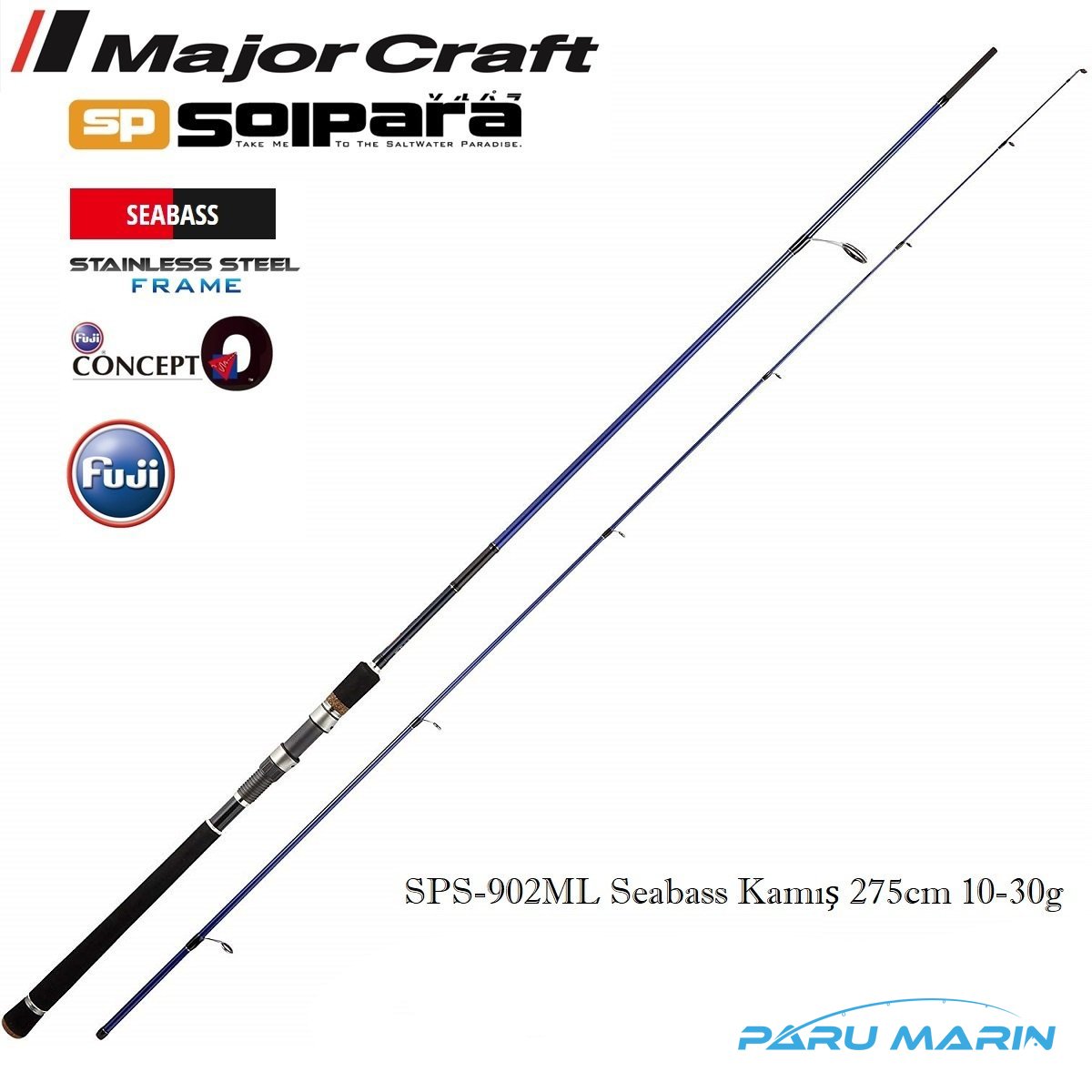 Major Craft Solpara Sps 902ml Seabass Spin Kamis 275cm 10 30gr