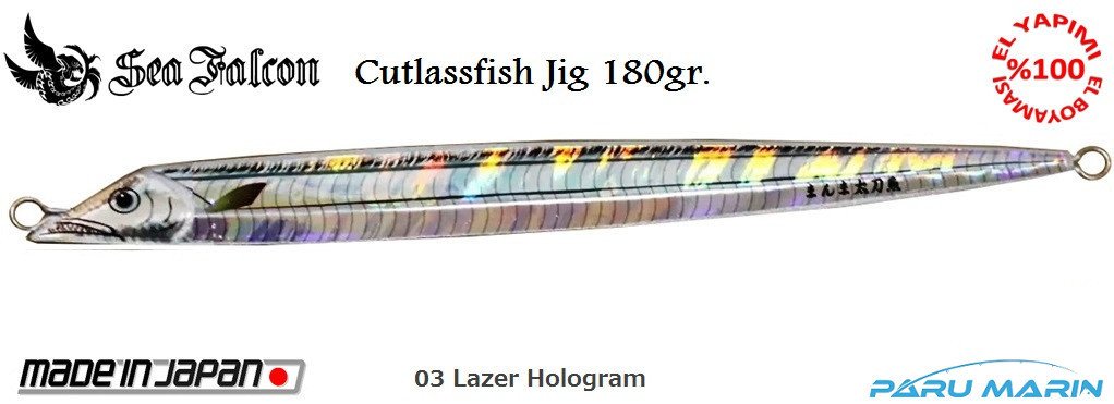Sea Falcon Cutlassfish Long 180gr. 03 Lazer Holo