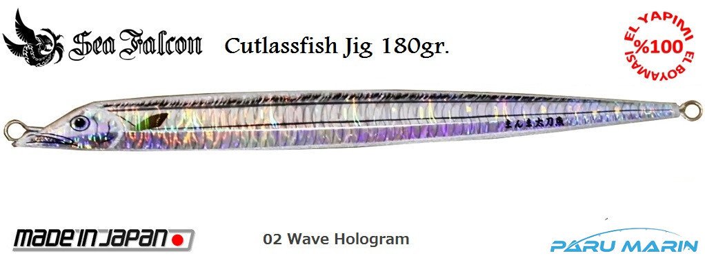 Sea Falcon Cutlassfish Long 180gr. 02 Wave Holo