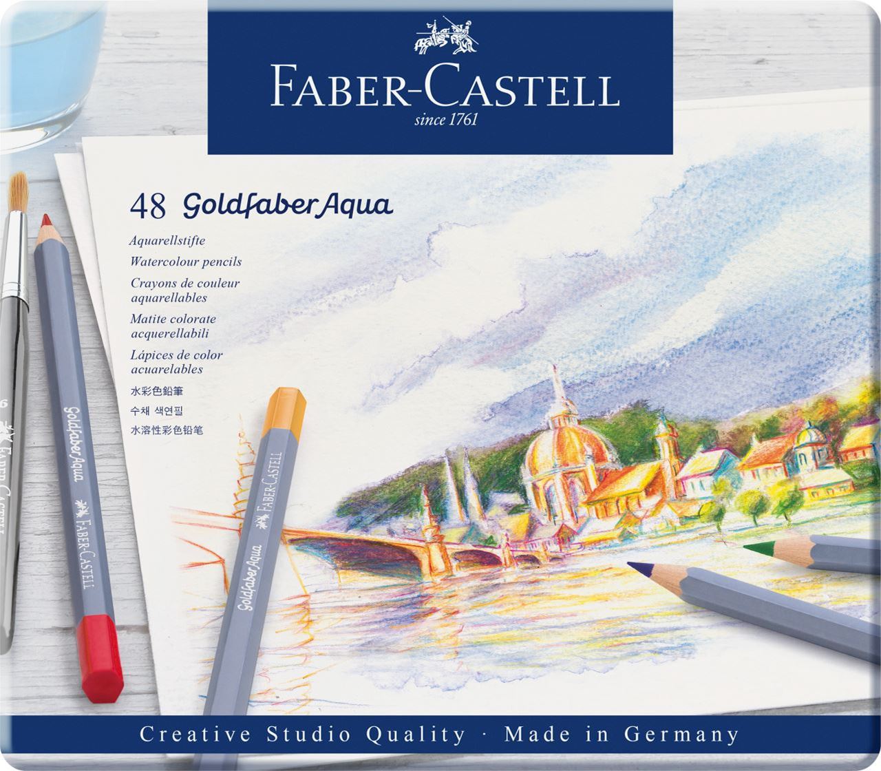 Faber Castell Creative Studio Goldfaber Aquarell Boya Kalemi 48 Renk ...