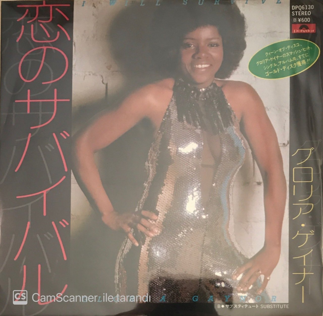 Gloria Gaynor I Will Survive Japon Baski 45lik Plak Satin Al