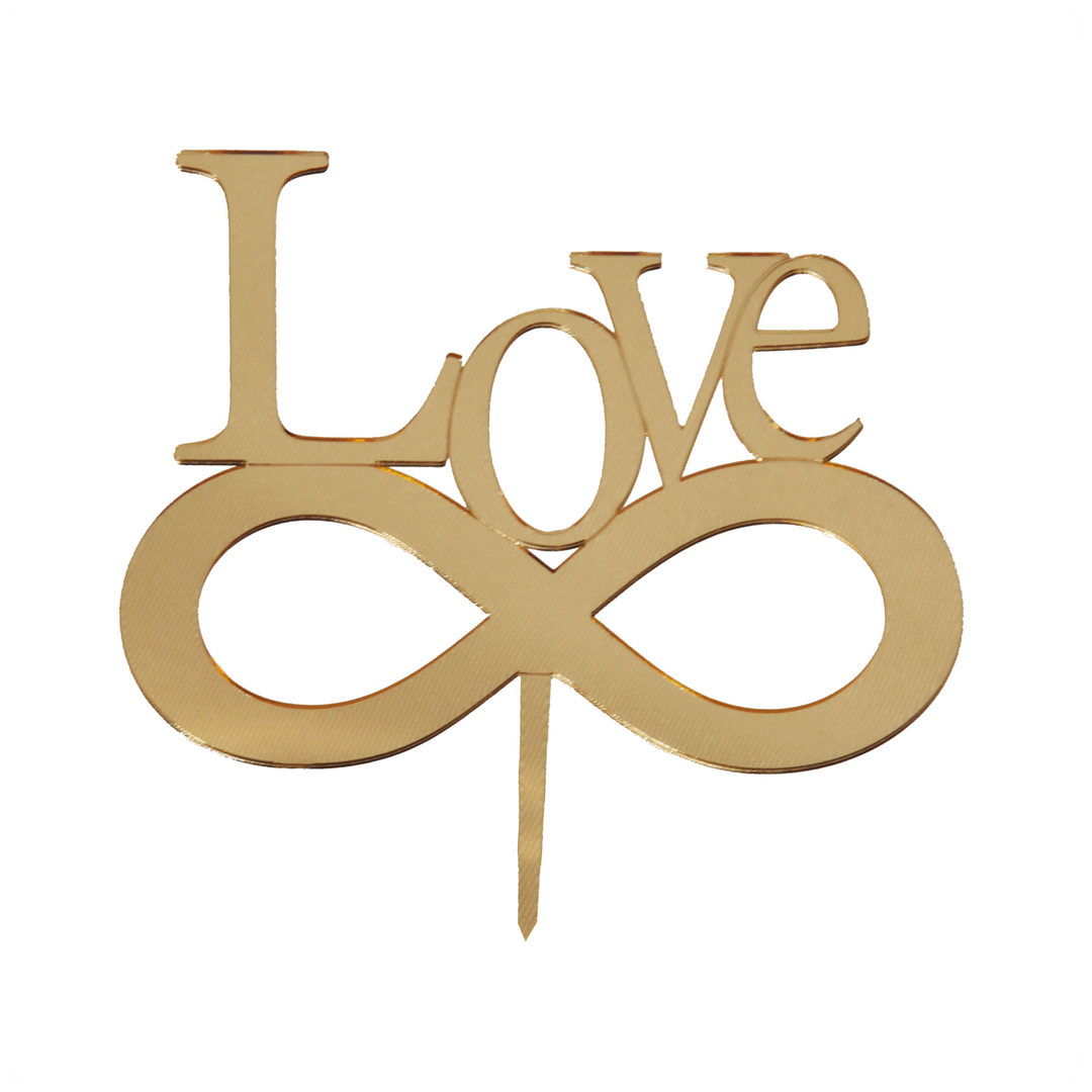 Pleksi Love Pasta Üstü Süsü Gold Pleksi Pasta Yazıları