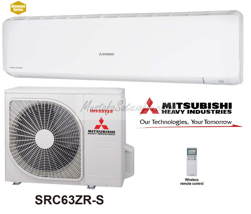 Mitsubishi SRK63ZRWS Diamond Seri A++ 21 BTU Inverter Klima 2021