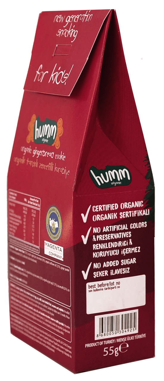 Humm Organic Organik Kurabiye Tarçınlı Zencefilli