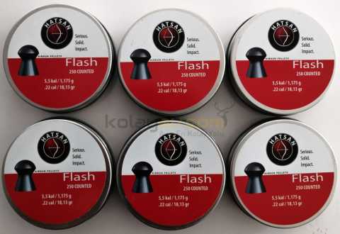 1500 Adet Hatsan Flash 5,5 mm Havalı Tüfek Pellet (18,13 Grain)