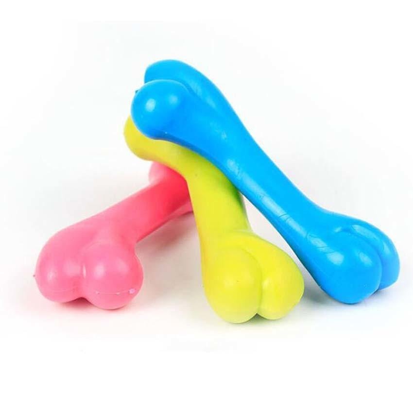 KÖPEK OYUNCAK PLASTİK KAUÇUK DOLGU KEMİK 16 CM 81024