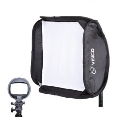 Visico EB-061 Kolay Kurulabilen Softbox 40x40cm (Tepe Flaşı)