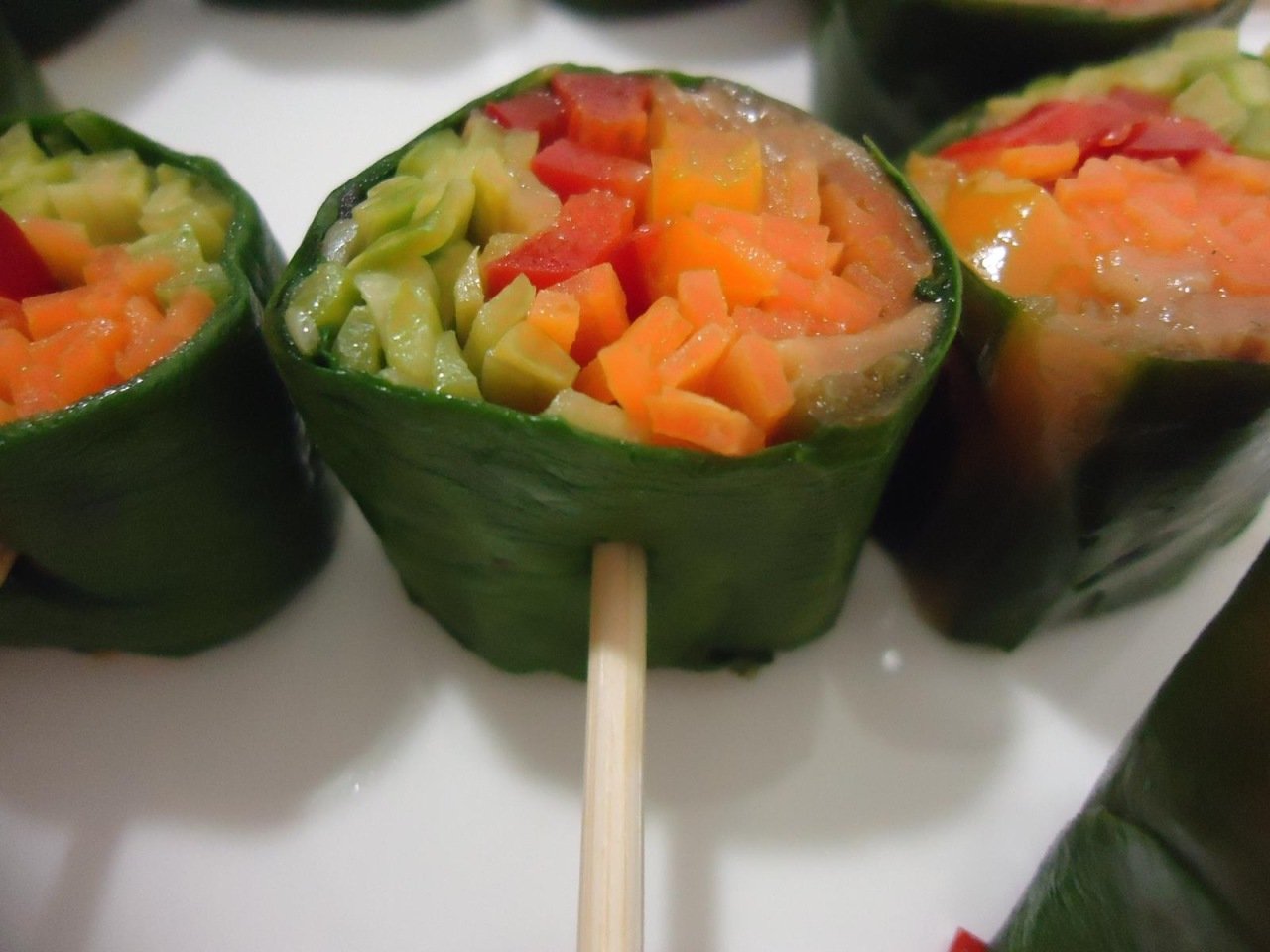 Pazıya sarılı sebze sushi (glutensiz &amp; vegan) / Atıştırmalıklar / /48