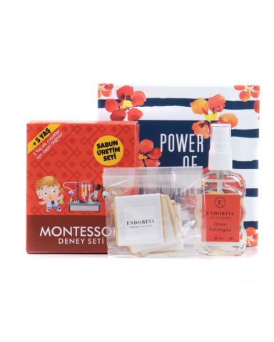 Montessori Sabun Üretim Beyaz  Sütlü Madlen Çikolata - 50 ML 80c Limon Kolonyalı Set Lüks Taslama Kapaklı Hediye Kutusu
