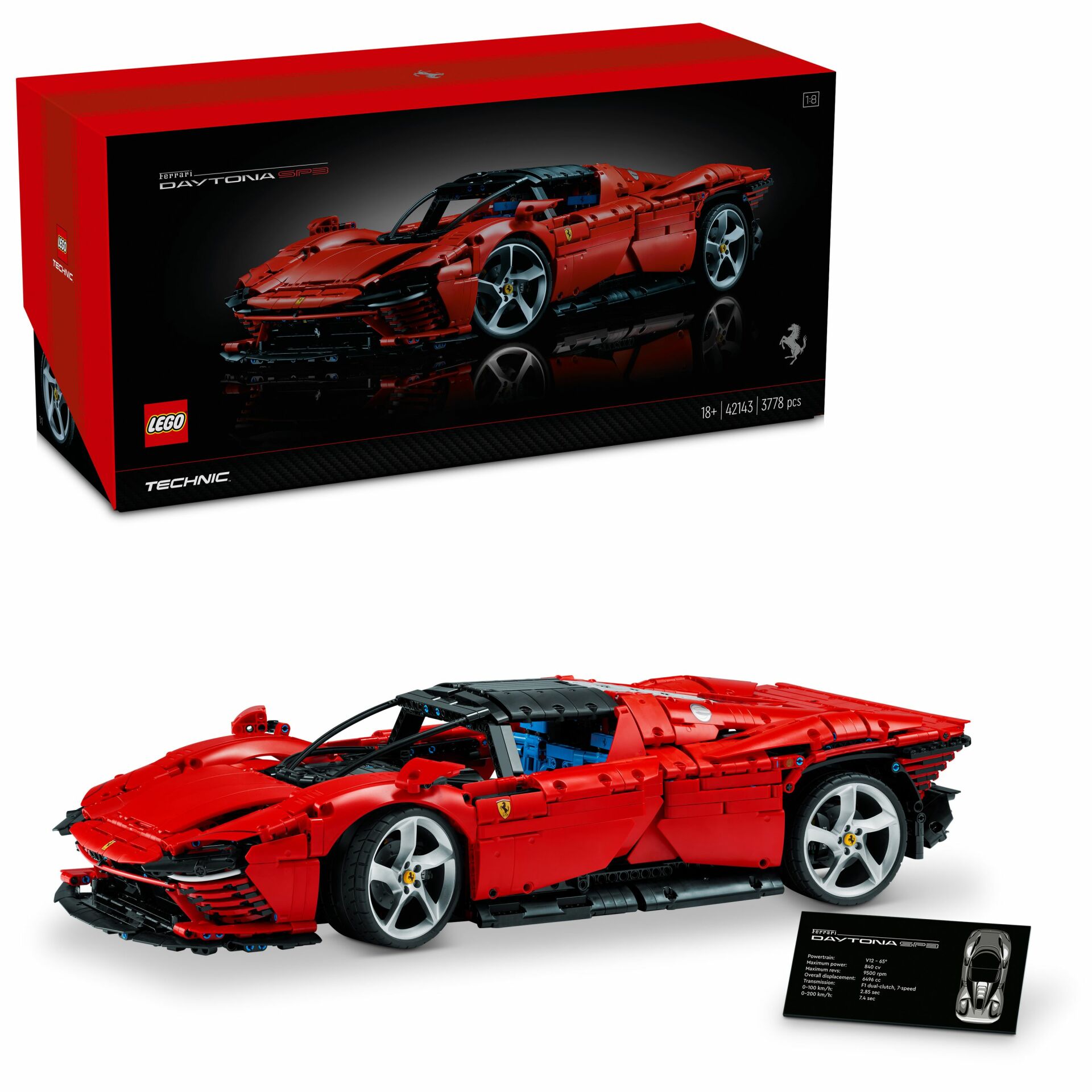 LEGO® Technic Ferrari Daytona SP3 42143 Yapım Seti (3778 Parça)
