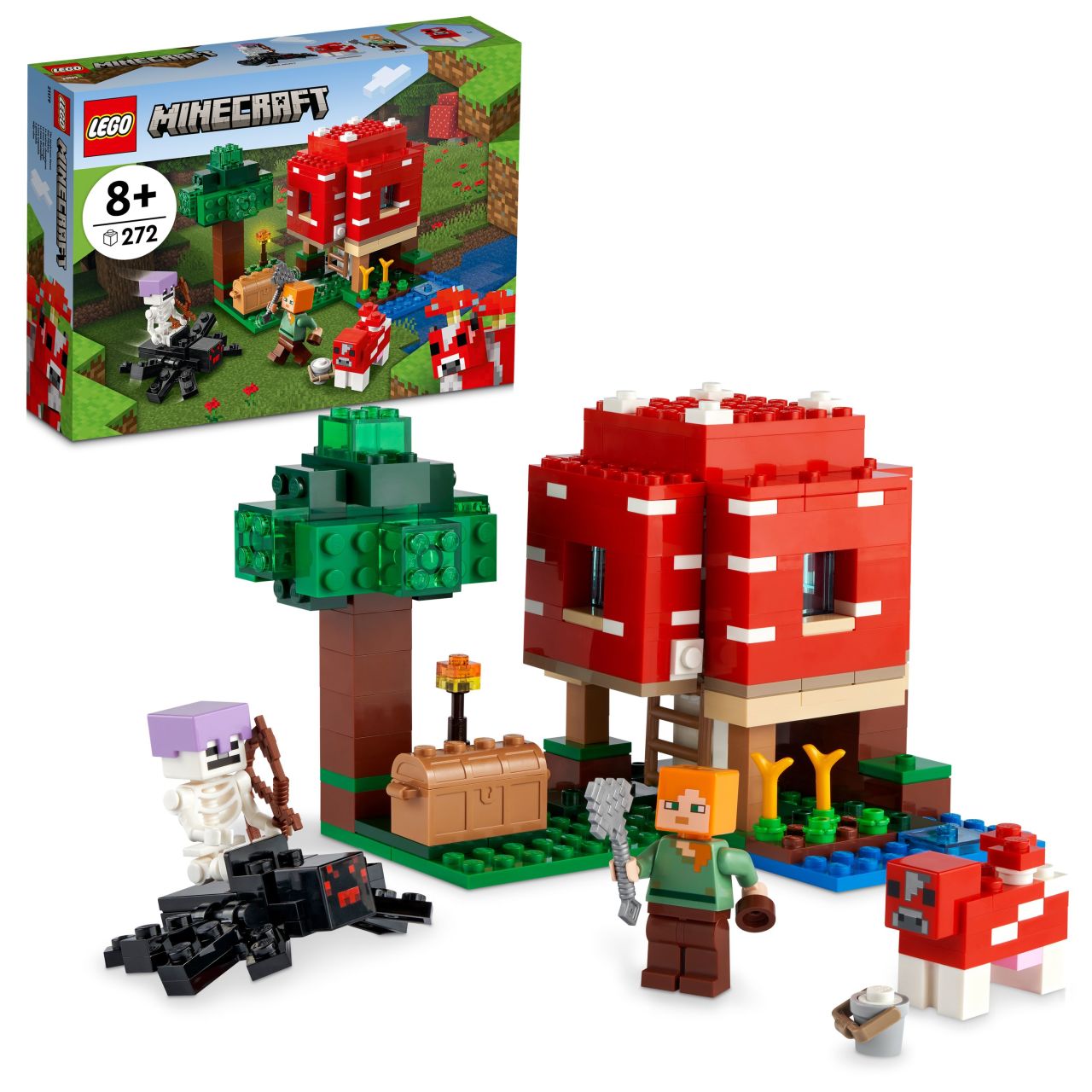 LEGO® Minecraft® Mantar Evi 21179 – Macera Oyunlarını Seven Çocuklar İçin Oyuncak Ev İçeren Yaratıcı Oyuncak Yapım Seti (272 Parça) LEGO® Minecraft® Mantar Evi 21179 – Macera Oyunlarını Seven Çocuklar İçin Oyuncak Ev İçeren Yaratıcı Oyuncak Yapım Seti (272 Parça)