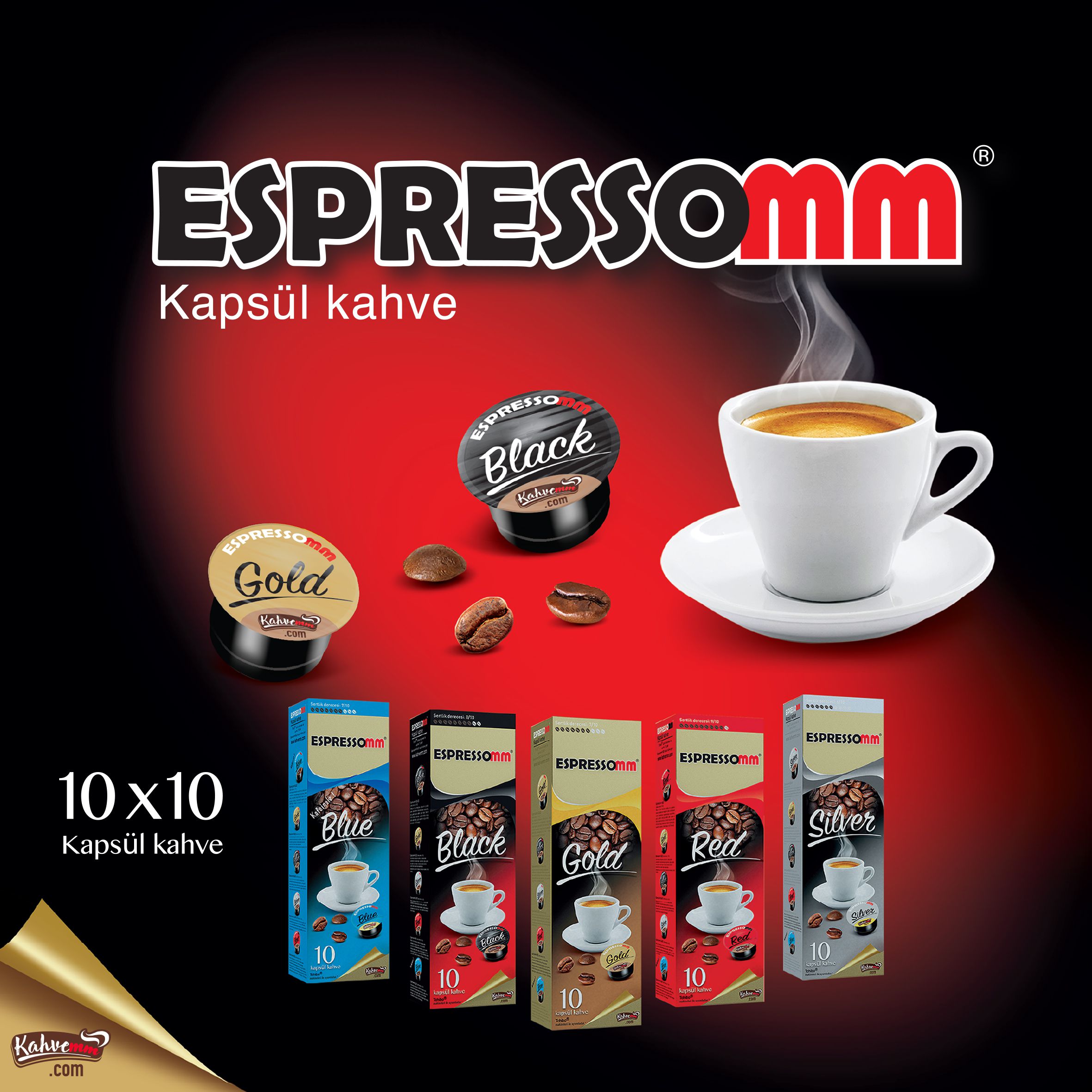 ESPRESSOMM® GOLD KAPSÜL KAHVE TCHİBO® UYUMLU*