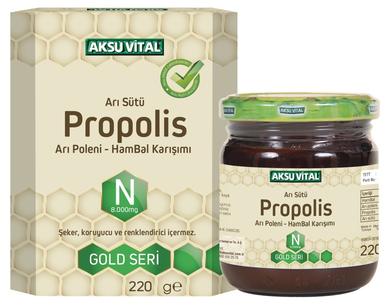 Aksu Vital Propolis (N) (8.000mg) 220 Gr