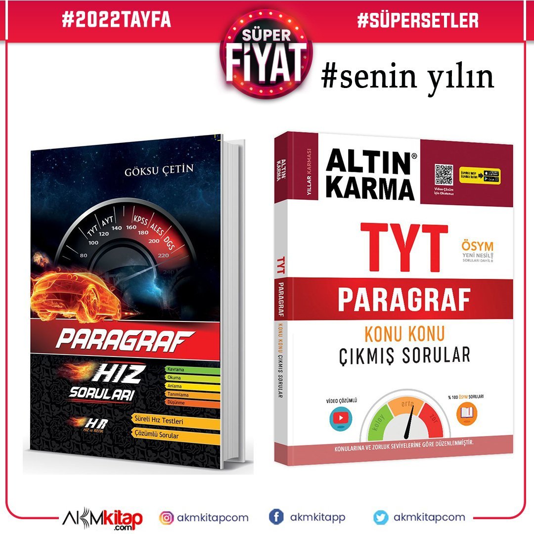 Hız ve Renk Paragraf ve Apotemi Problemler Soru Bankası 2 Kitap Set