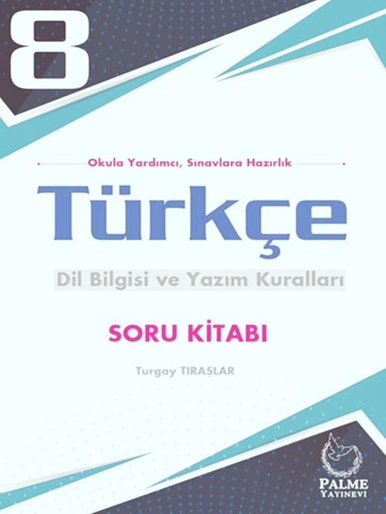 8 Sinif Turkce Dil Bilgisi Ve Yazim Kurallari Soru Kitabi