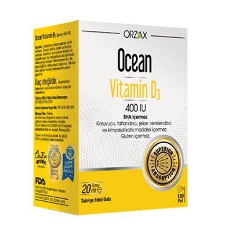 Ocean Vitamin D 400 IU Sprey 20ml Dermobu