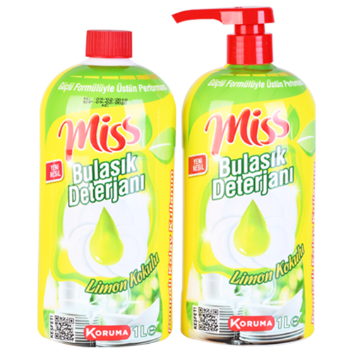 Miss Limon Kokulu Sivi Bulasik Makinesi Deterjani 2 Li 1000 Ml