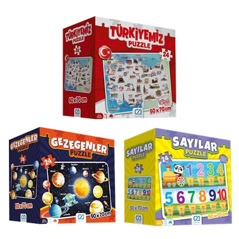 Ca Games Eğitici Puzzle Çeşitleri 50x70 cm 24 Parça