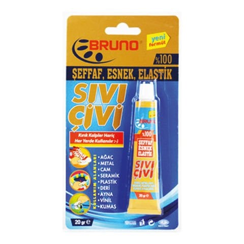 Bruno Yapıştırıcı Sıvı Çivisi  20 Gr