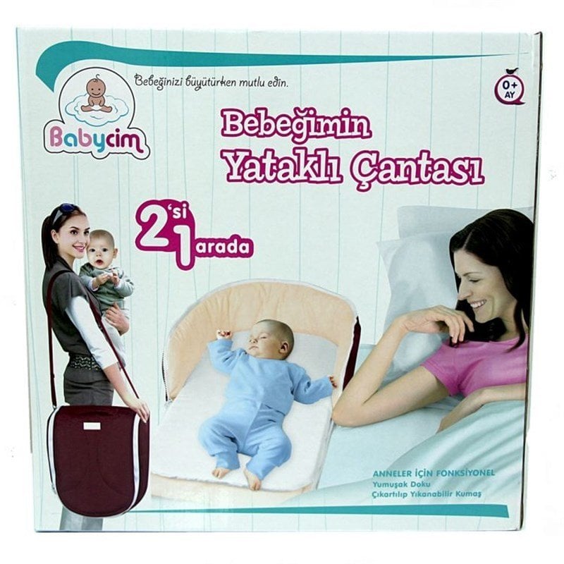 Babycim 2in1 Bebeğimin Yataklı Çantası Tommy Baby