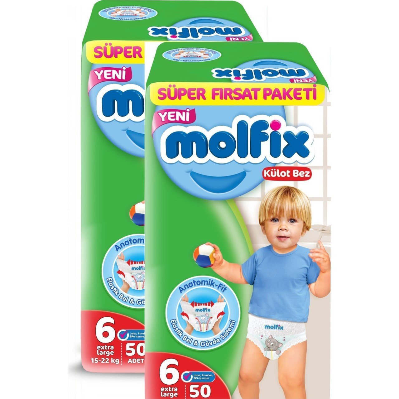 Molfix Bebek Bezi 6 Beden Ekstra Large Ikiz Paket 17 Adet Fiyati