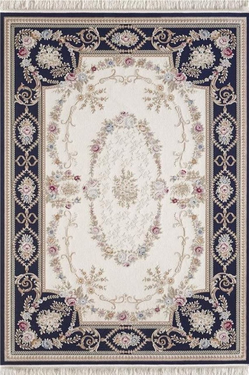SANAT HALI MİLAT 8019 LACİVERT SAÇAKLI HALI