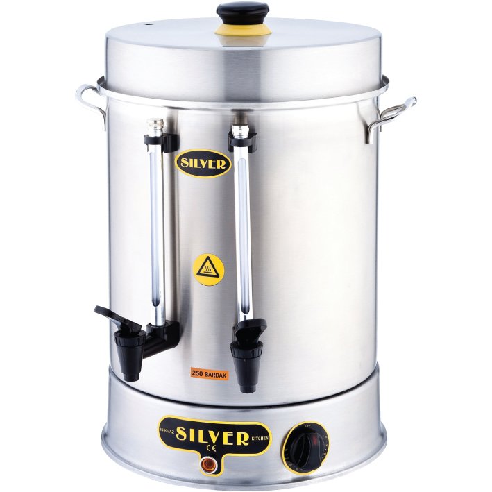 60 Bardak Çay Otomatı 6 Litre Krom Mutfak