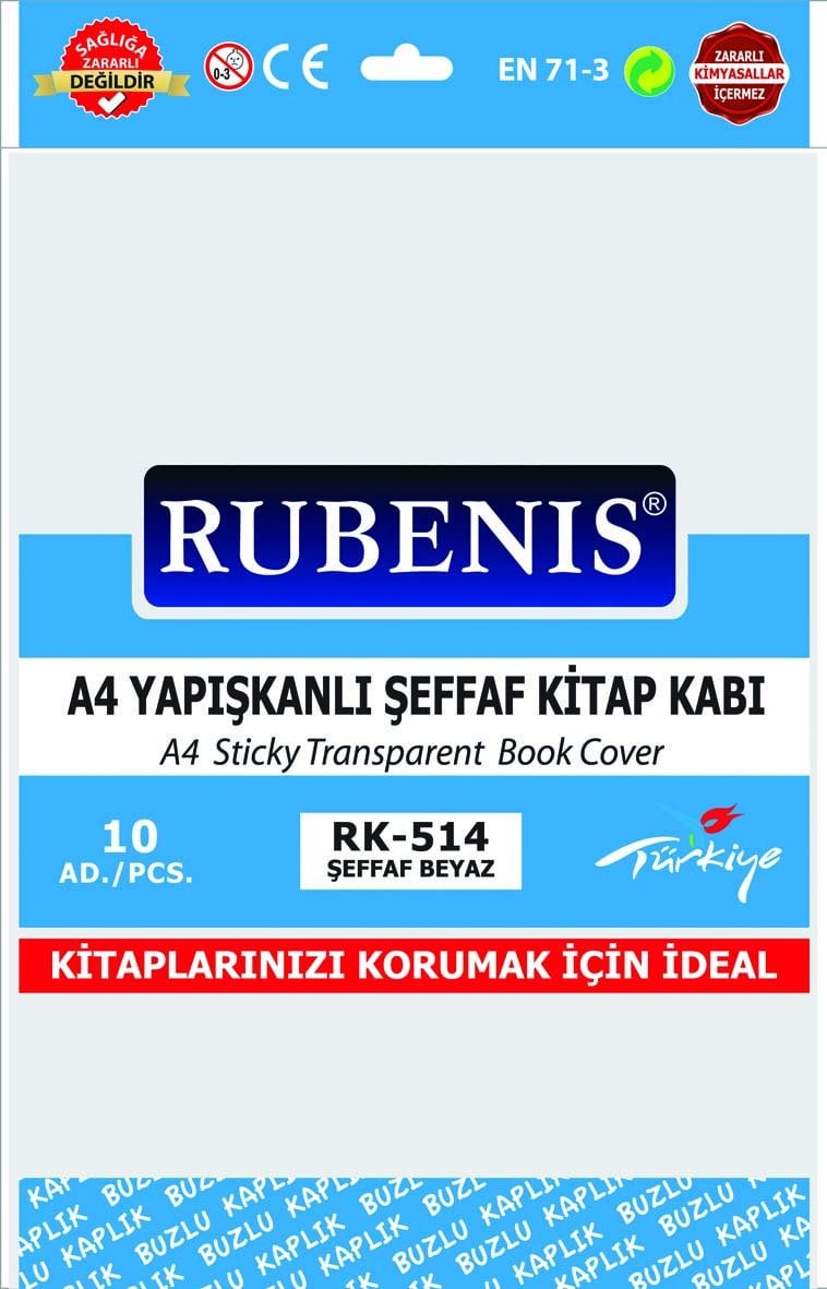 şeffaf kitap kabı