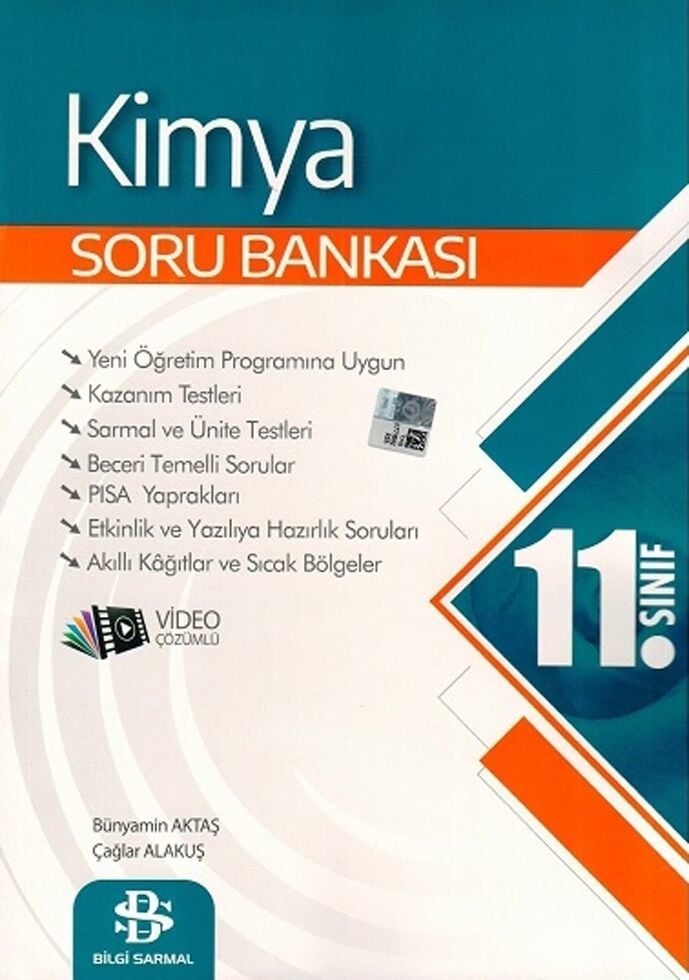 Bilgi Sarmal Yayınları 11. Sınıf Kimya Soru Bankası(2020-2021