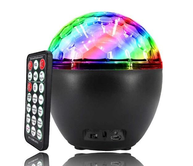 16 Renkli Bluetooth Hoparlörlü Disco Parti Lambası Bakmakistersen Ev