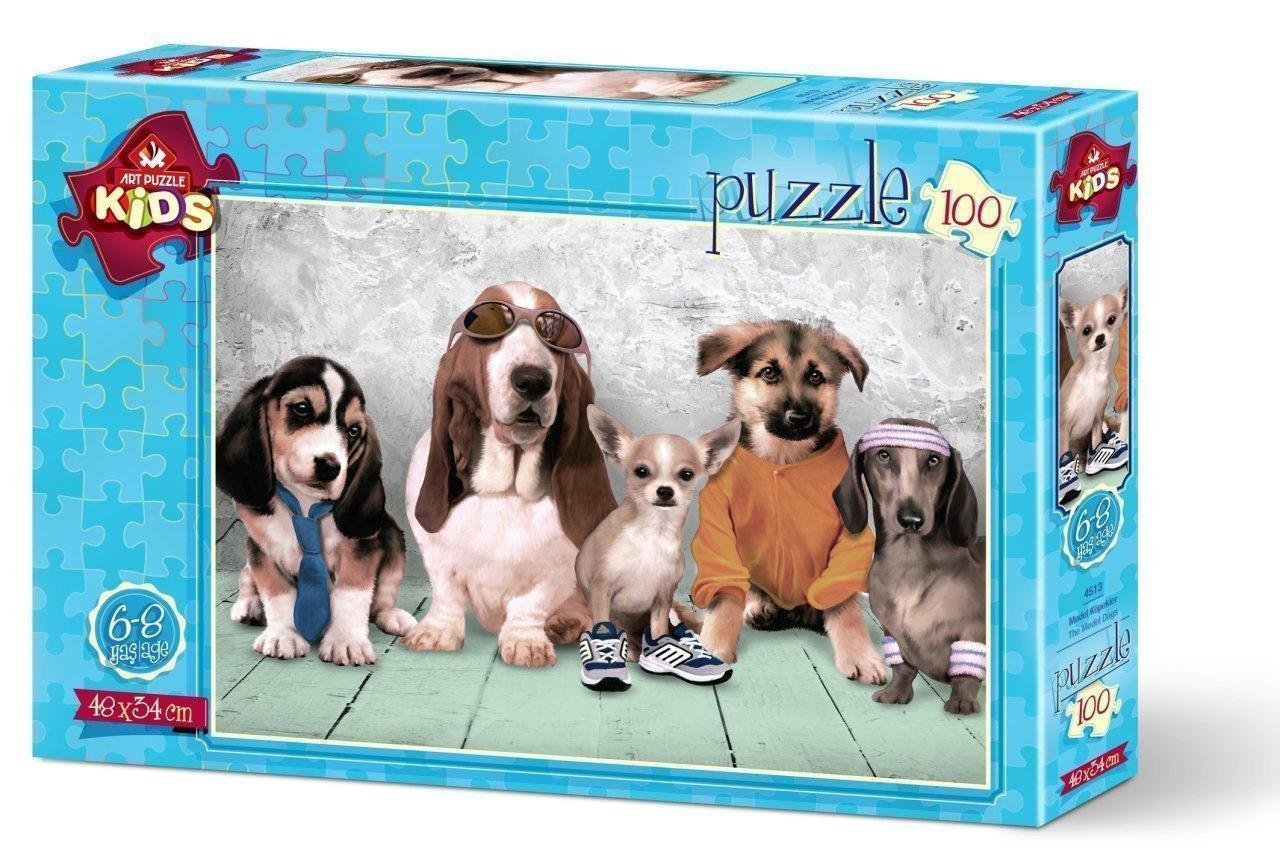 Art 100 Parça Puzzle Model Köpekler