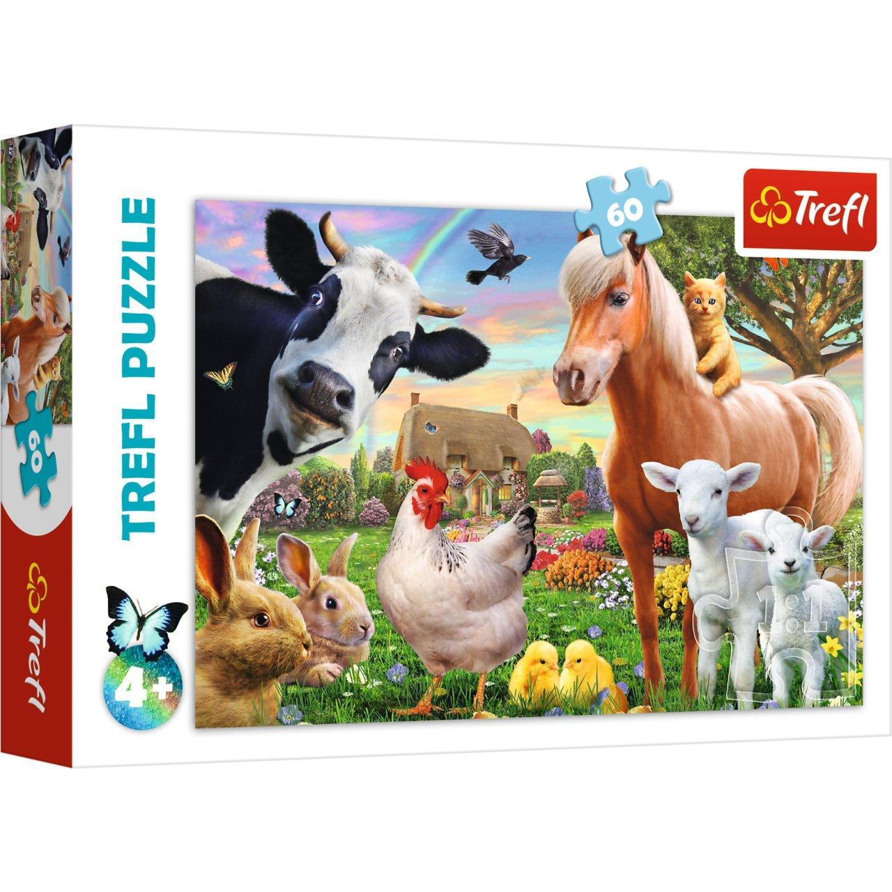 Trefl 60 Parça Puzzle A Cheerful Farm