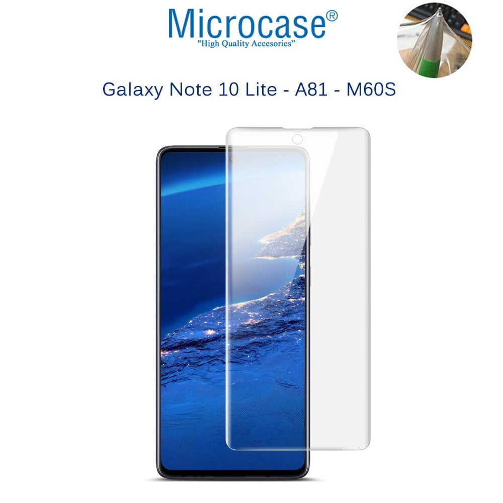 Microcase Samsung Galaxy Note 10 Lite - A81 - M60S Full Ãn Kaplama TPU Soft Koruma Filmi