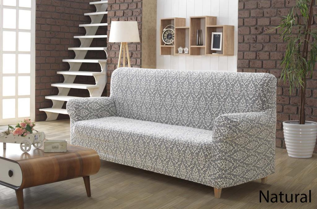 Karna Home Milano Jakarli 2 Kisilik Koltuk Ortusu Naturel
