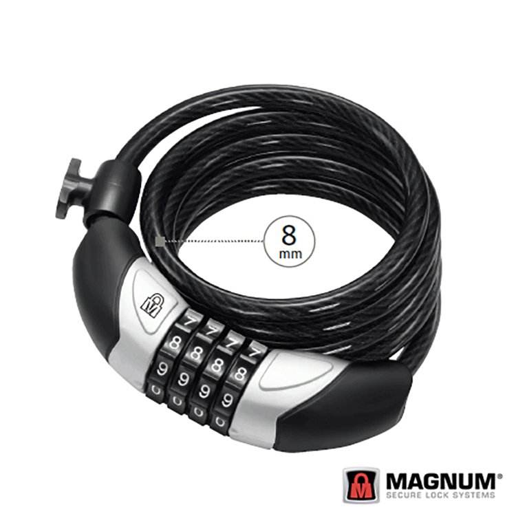 Kilit - Magnum Spiral 8x1800mm 4B. Şifreli Kilit - Magnum Spiral 8x1800mm 4B. Şifreli