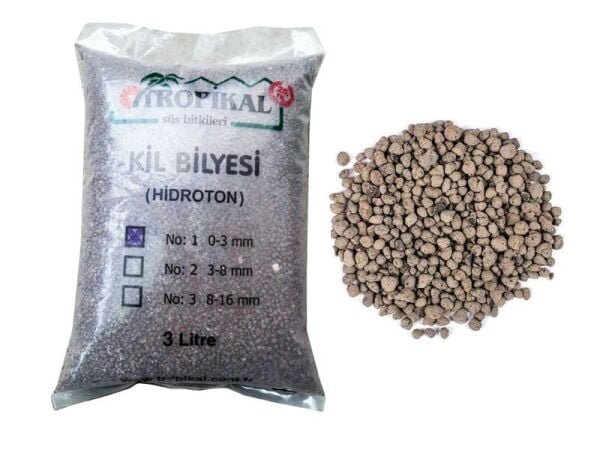 Kil Bilyesi 3-8 mm 3 litre Hidroponik Toprak