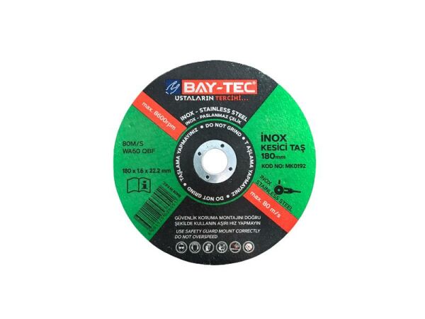 BAY TEC İnox Kesici Taş 115 mm