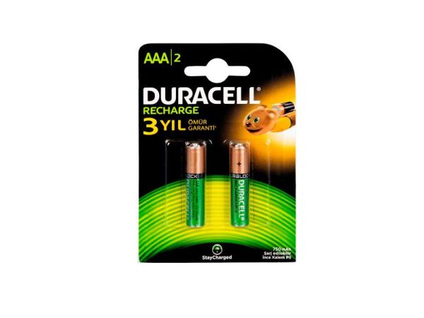 Duracell 750 mAh Şarj Edilebilir AAA Kalem Pil 2'li Paket