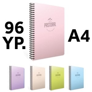 Gıpta Pastoral Defter Çizgisiz Spiralli Pp Kapak A4 96 Yaprak