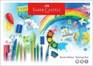 Faber Castell Karton Kapak Resim Defteri 25x35 cm