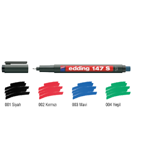 Edding Asetat Kalemi Permanent S Seri 0.3 mm Yeşil 147 S