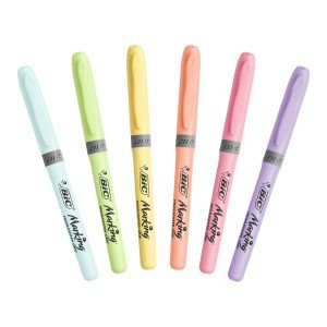 Bic Fosforlu Kalem Brite Liner Grip Pastel 6'lı