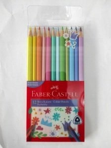 Faber Castell Kuru Boya Kalemi Pastel Renkler 12'li