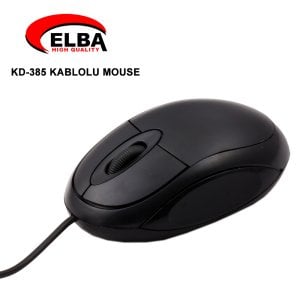 Elba KD-385 Siyah Usb Kablolu Optik Mouse 800 Dpi