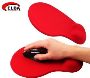 Elba K06152 Kırmızı Bileklikli Jel Mouse Pad