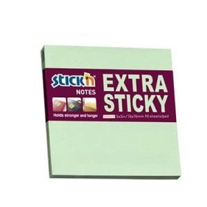 Hopax Stick'n 76x76 Yapışkanlı Not Kağıdı Pastel Yeşil 90yp